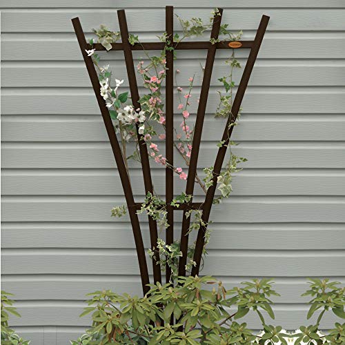Traditional Fan Trellis, White P12931