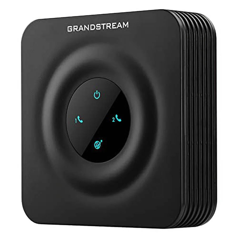 2 Port Analog Telephone Adapter VoIP Phone, Black E70604