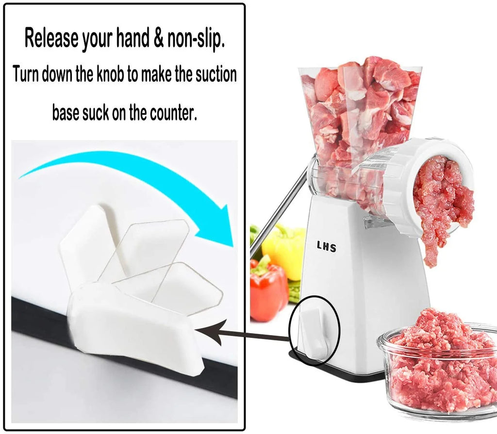 Manual Meat Grinder with Stainless Steel Blades S507