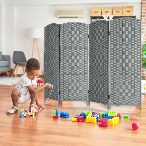 3 Panel Folding Room Divider, Privacy Screen, Dark Mocha S685
