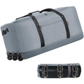 Finnhomy 120L Foldable Rolling Duffel Bag with 3 Wheels, Light Weight Travel Duffel bag with Large Loading Capacity, 32 inch Rolling Duffel bag with Shoulder Strap for Travel Camping Sports