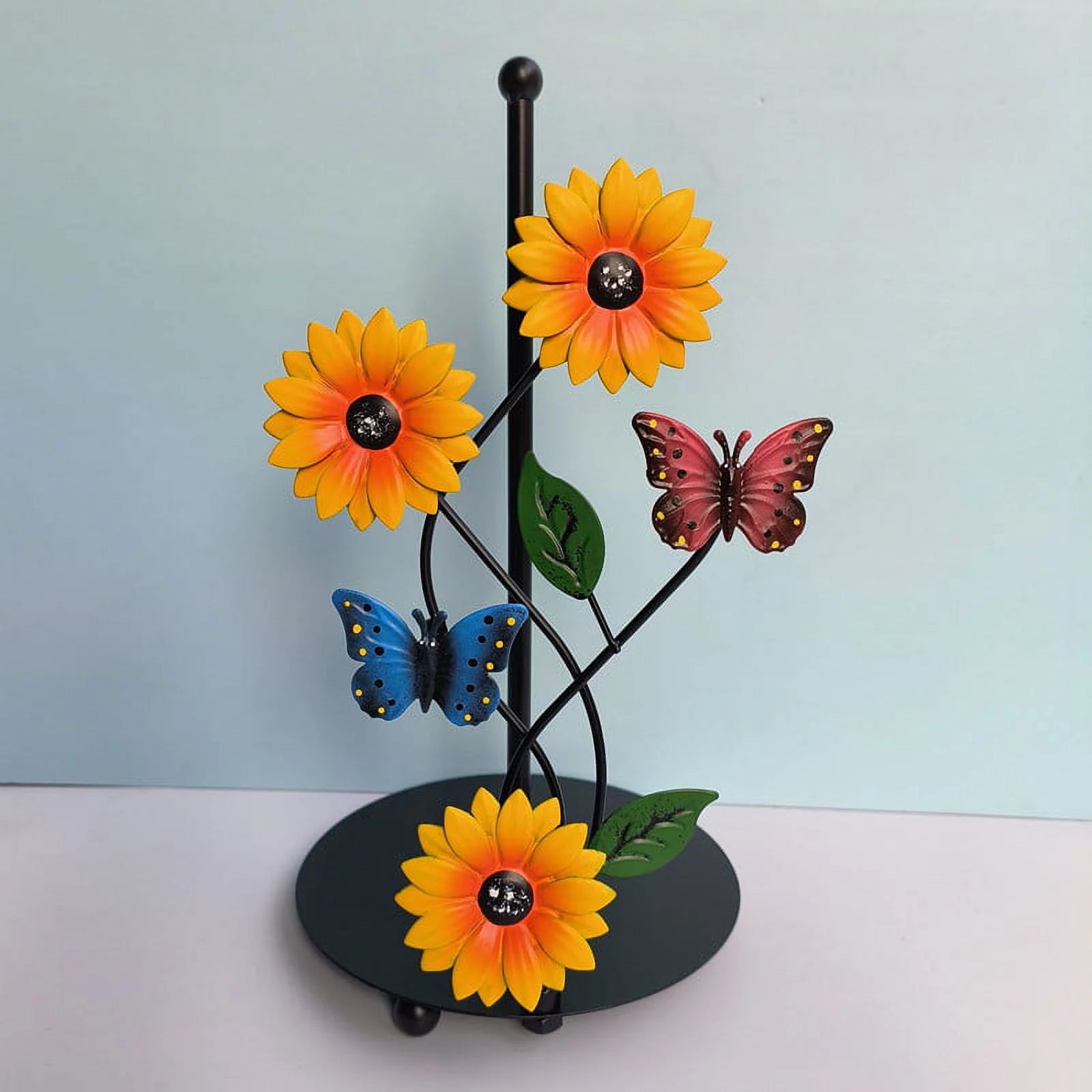 Painted Butterfly Paper Towel Rack for Kitchen F6409