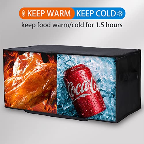 Insulated Food Delivery Bag Hot Cold Meal Carrier Cooler Tote K646948