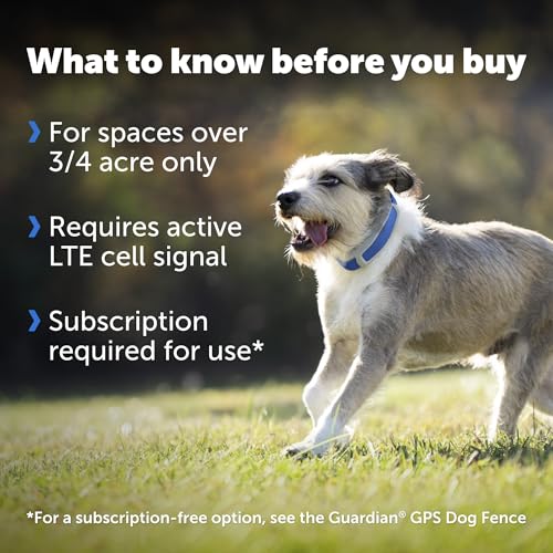 GPS Dog Fence Collar with App Tracking, Waterproof Rechargeable O461899