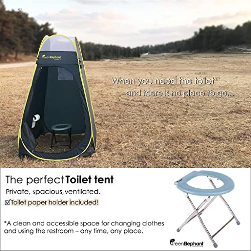 Camping Shower Tent - Portable Pop Up Privacy Tent for Outdoor Bathroom W41639