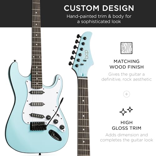 Beginner Electric Guitar Starter Kit with Case, Amp, and Accessories G63095