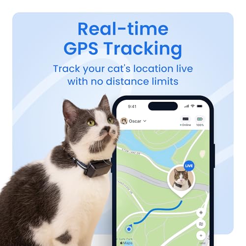GPS Cat Tracker with Real-Time Location and Activity Monitoring H6422