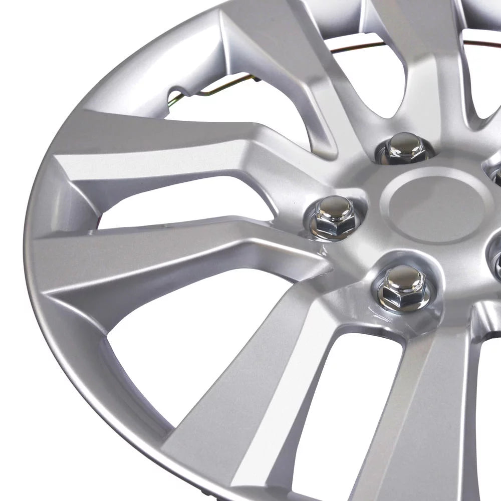 Hubcap Wheel Covers 16 Inch Silver Replica, 4 Pieces Z31952