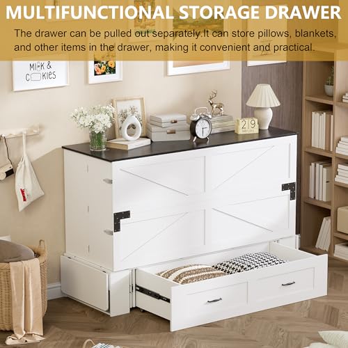 Murphy Bed Queen with Storage and Charging Station H86750