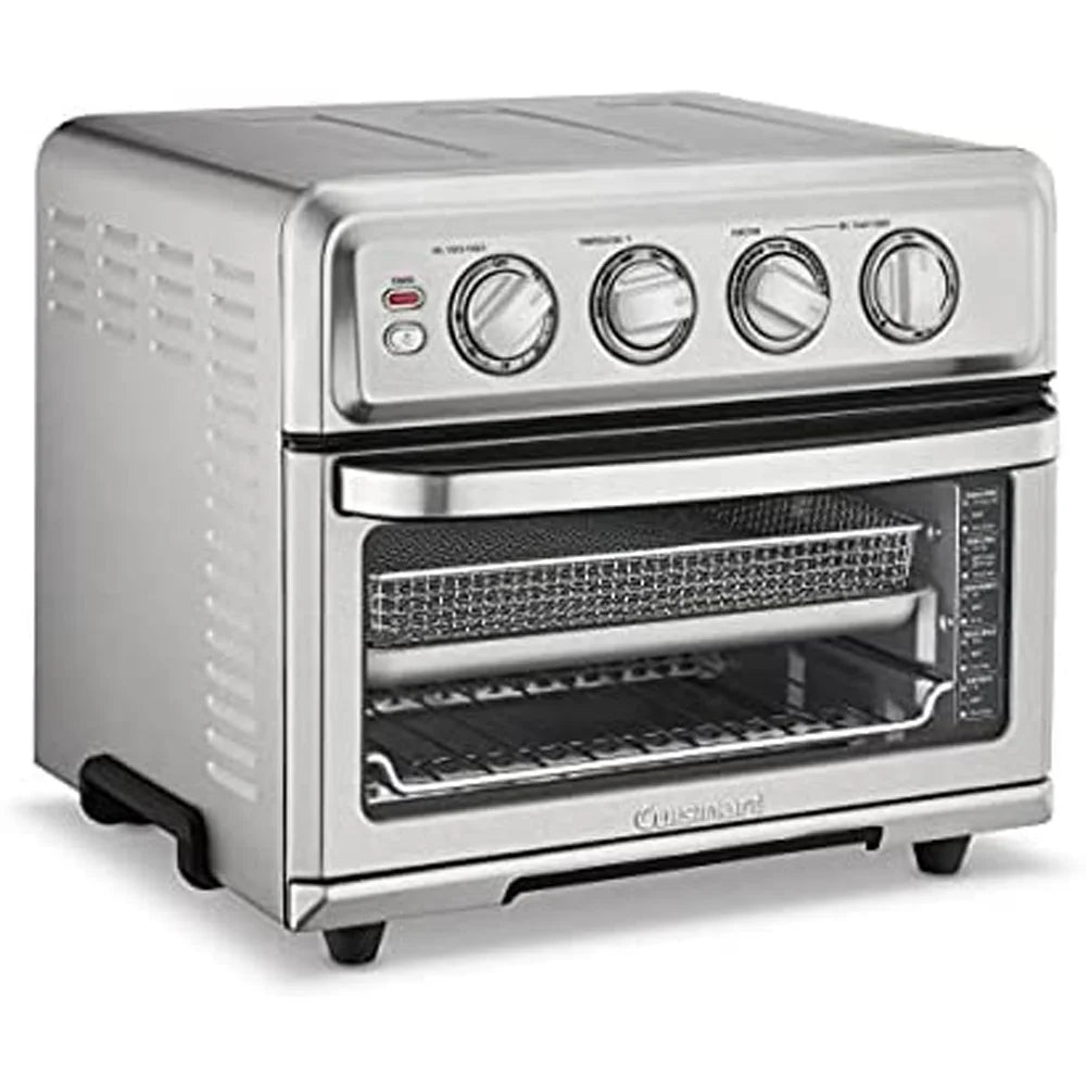 Air Fryer Toaster Oven with Grill, Stainless Steel Bundle with 12 Piece Ceramic Coated Cutlery Set S729