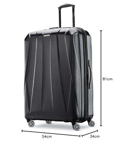 Hardside Expandable Carry-On Luggage with Spinner Wheels, Black, 20-Inch S82043