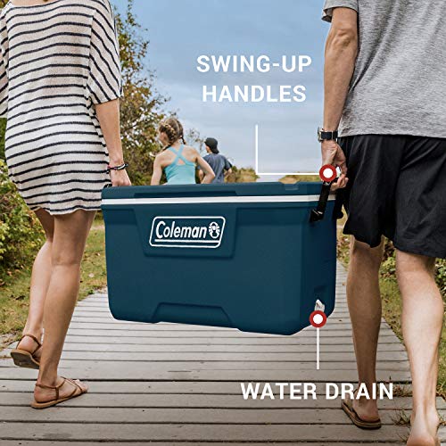 Insulated Portable Hard Cooler, Leak-Resistant, Keeps Ice up to 5 Days V620