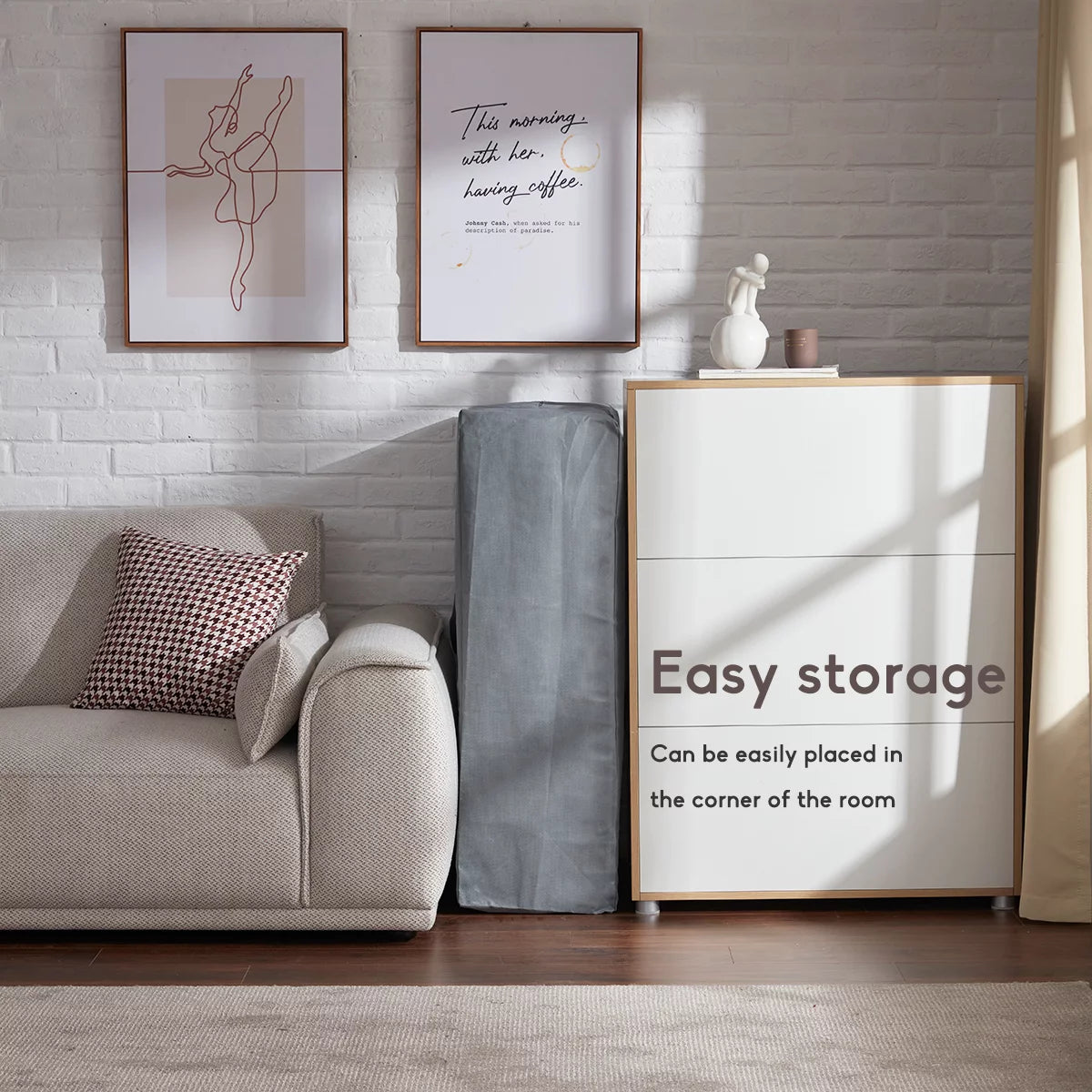 4 Inch Memory Foam Folding Mattress with Storage Bag, Twin R600226