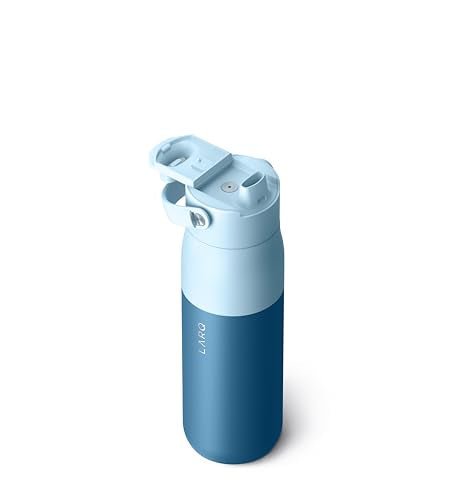 Insulated Stainless Steel Water Bottle 34oz with Silicone Handle L348874