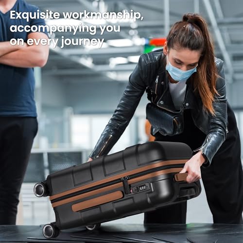 Hardside Carry-On Luggage 22x14x9 with Spinner Wheels R412965