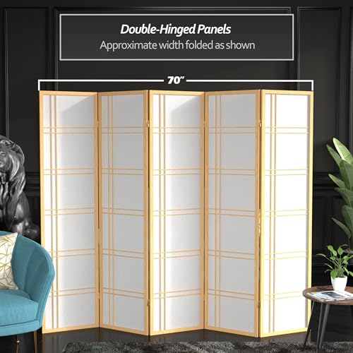 6 Panel Honey Room Divider X65165
