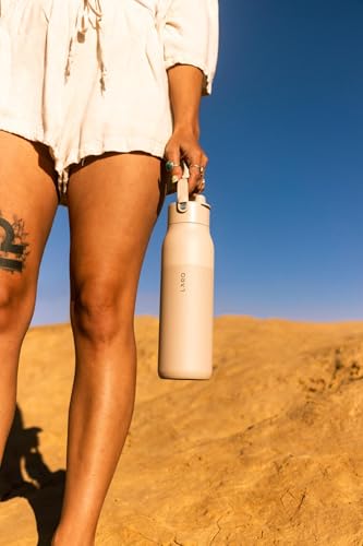 Insulated Stainless Steel Water Bottle 34oz with Silicone Handle L348874
