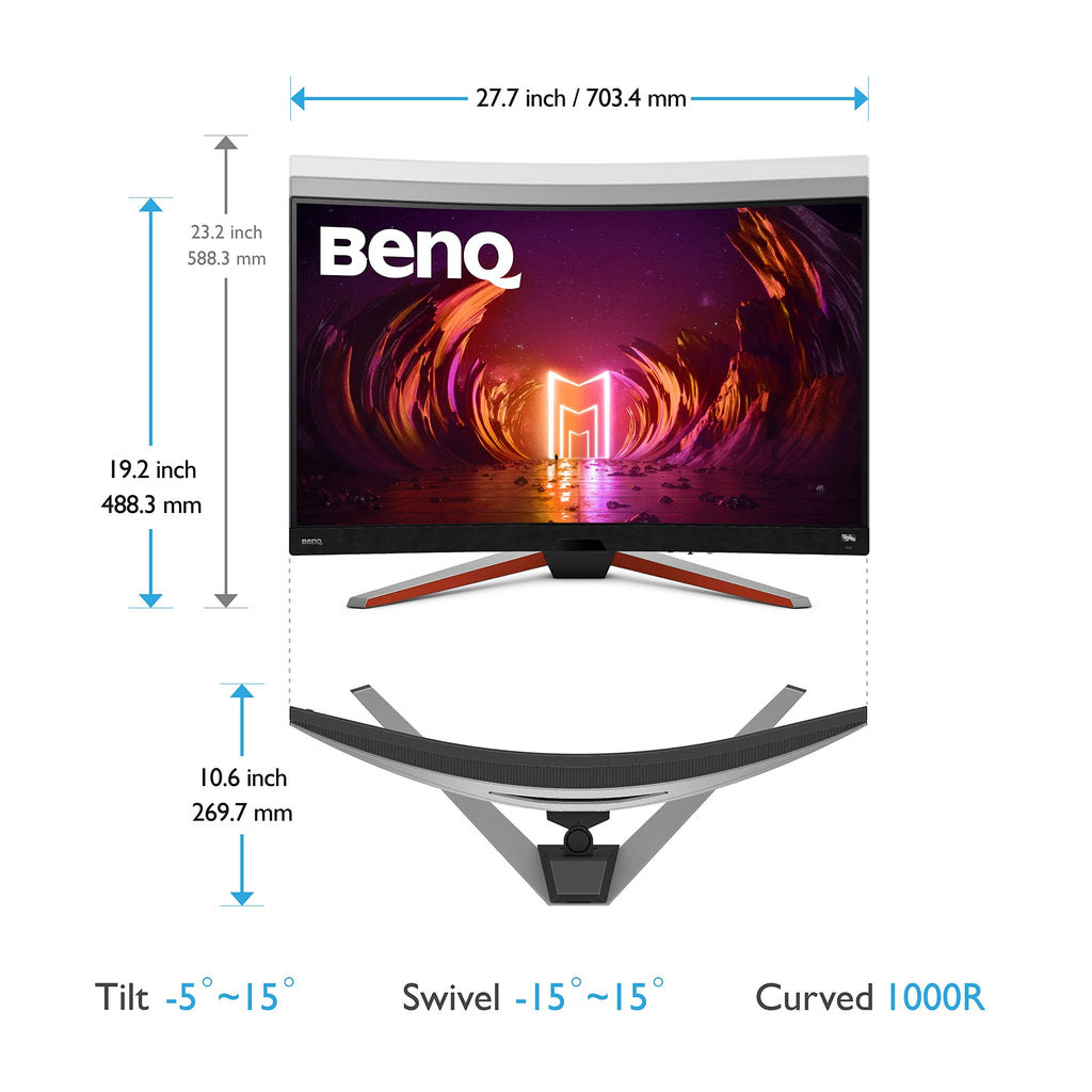 Curved Gaming Monitor 32" QHD 1440p 165Hz 1ms Z89035