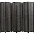 Bamboo Room Divider 6 Panel Folding Privacy Screen for Home L99111