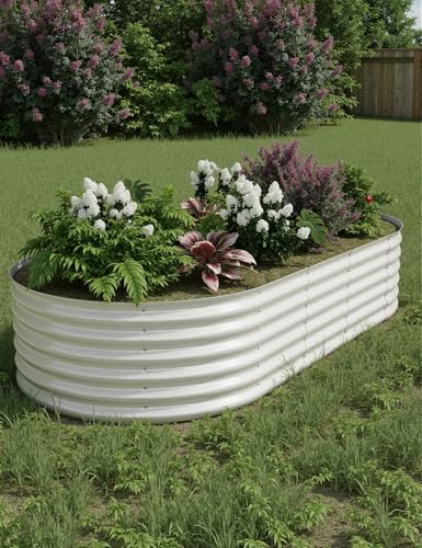 Galvanized Raised Garden Bed for Vegetables, Flowers, Outdoor D165