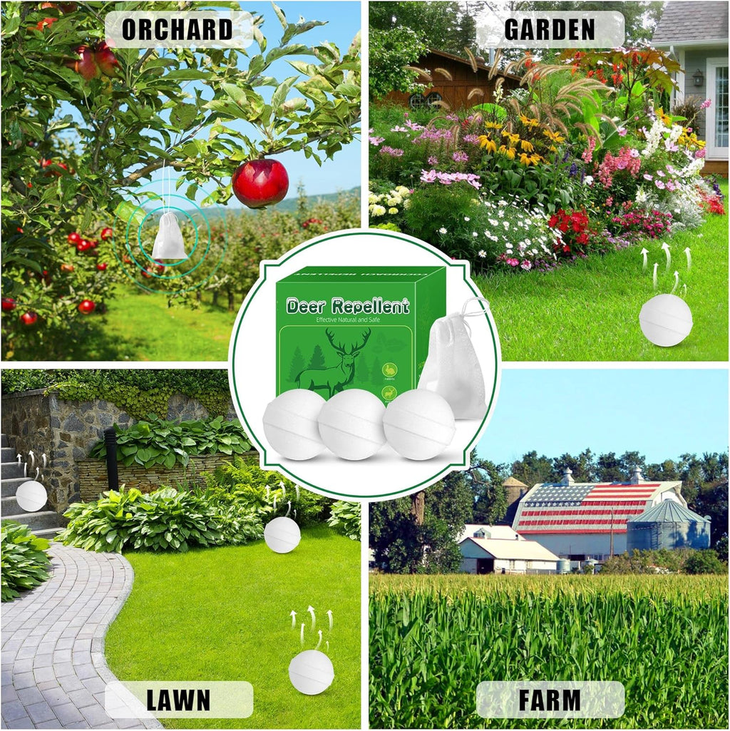 Deer Repellent for Yard, 24 Pack Z644
