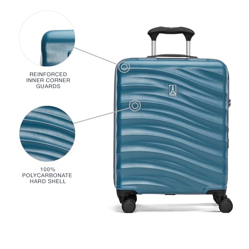 Hardside Expandable Carry-On Luggage with 8 Spinner Wheels and TSA Lock J560758