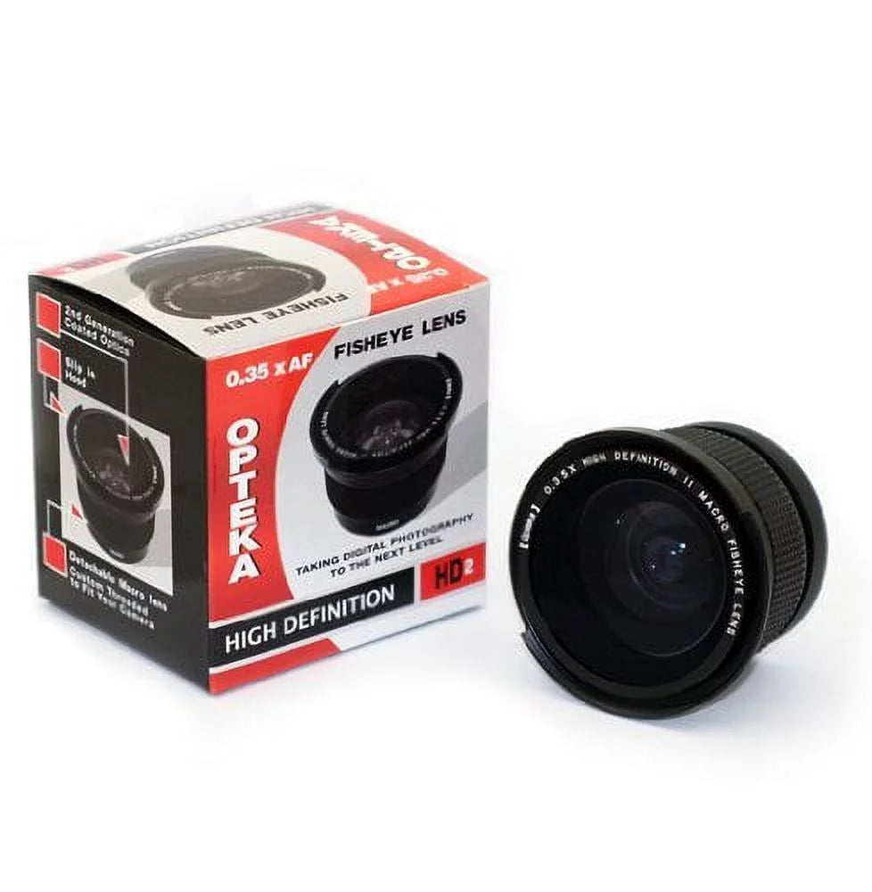 Opteka .35x HD2 Super Wide Angle Panoramic Macro Fisheye Lens for Minolta Maxxum 5D 7D Dynax 55mm