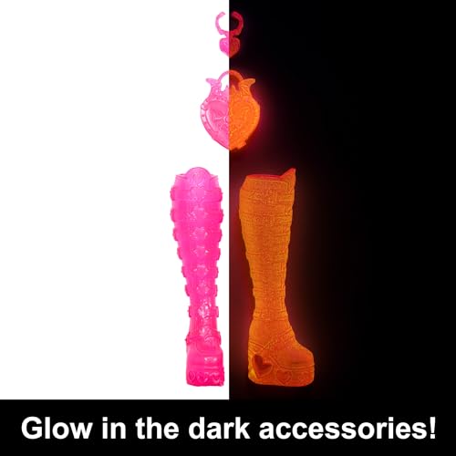 Monster High Skulltimate Secrets Neon Frights Doll & Accessories, Toralei Stripe with Dress-Up Locker & 19+ Surprises R9605