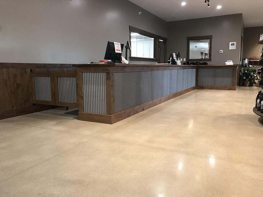 Rustic Corrugated Metal Wainscoting Wall Panels in Antique Grey I4999