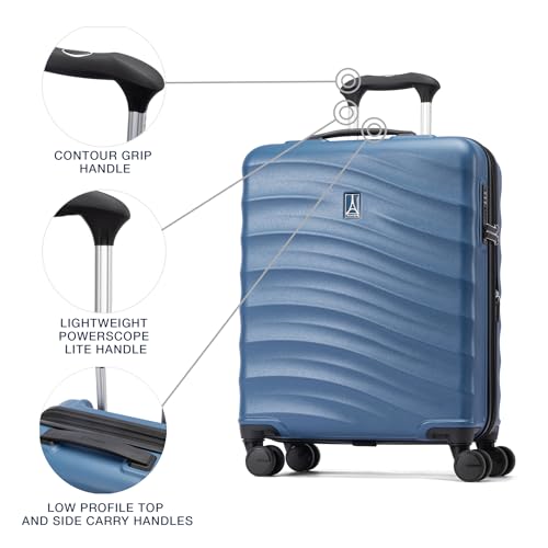 Hardside Expandable Carry-On Luggage with 8 Spinner Wheels and TSA Lock J560758
