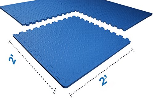 Puzzle Exercise Mat with EVA Foam Interlocking Tiles for MMA, Gymnastics and Home Gym N211438