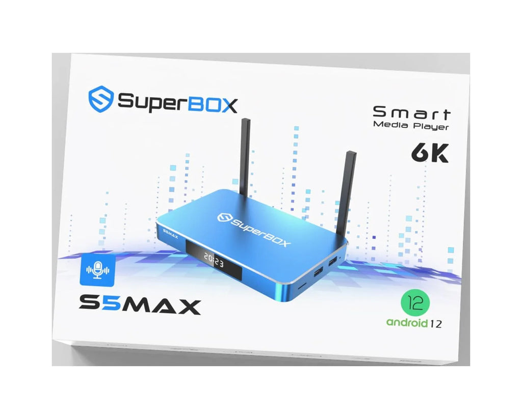 SuperBox S5 Max Premium Edition Bundle with 8K HDMI Cable and Backlit Mini Wireless Keyboard Remote I34800