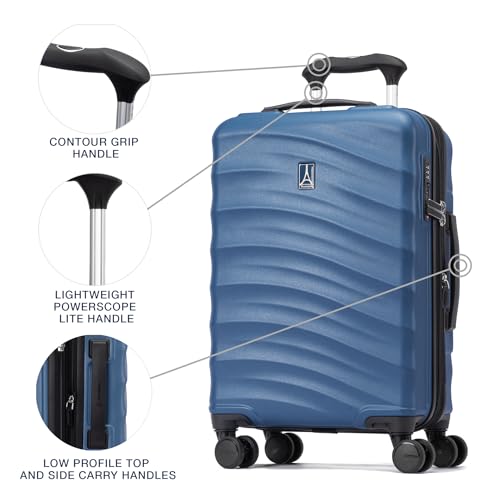 Hardside Expandable Carry-On Luggage with 8 Spinner Wheels and TSA Lock J560758