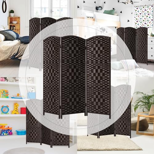3 Panel Folding Room Divider, Privacy Screen, Dark Mocha S685