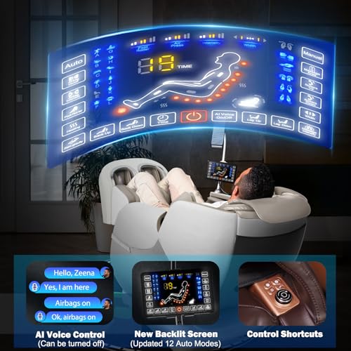 Full Body Massage Chair with Zero Gravity and Heat X854617