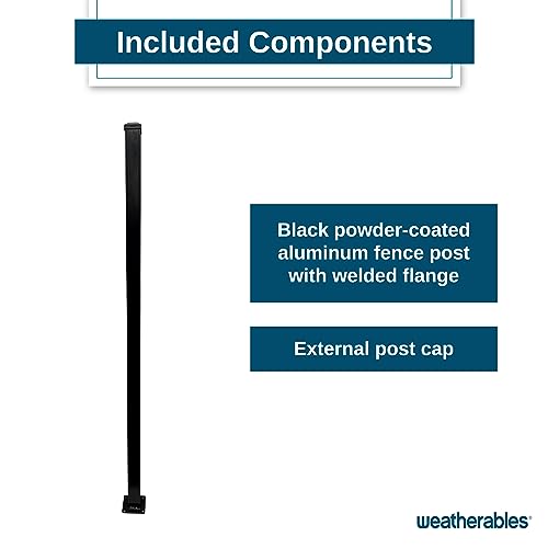 Aluminum Fence Kit for Backyard and Garden Fencing, Powder-Coated C568