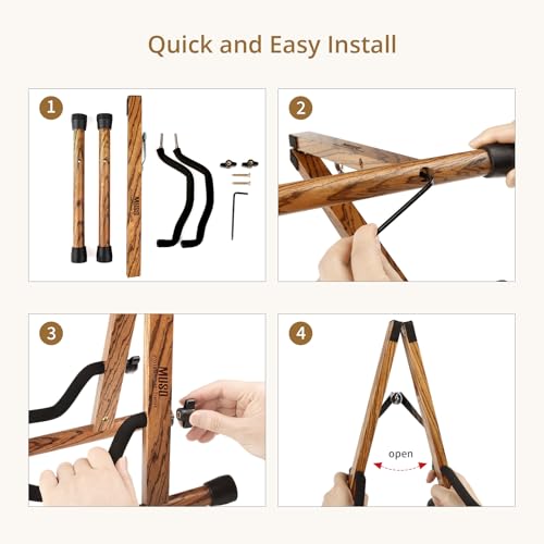 Foldable Hardwood Guitar Stand N691996