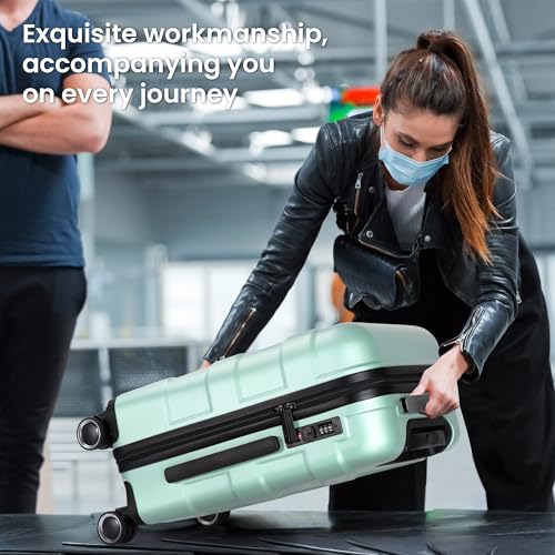 Hardside Carry-On Luggage 22x14x9 with Spinner Wheels R412965