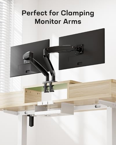 Electric Standing Desk with Drawers, Height Adjustable, Black G366