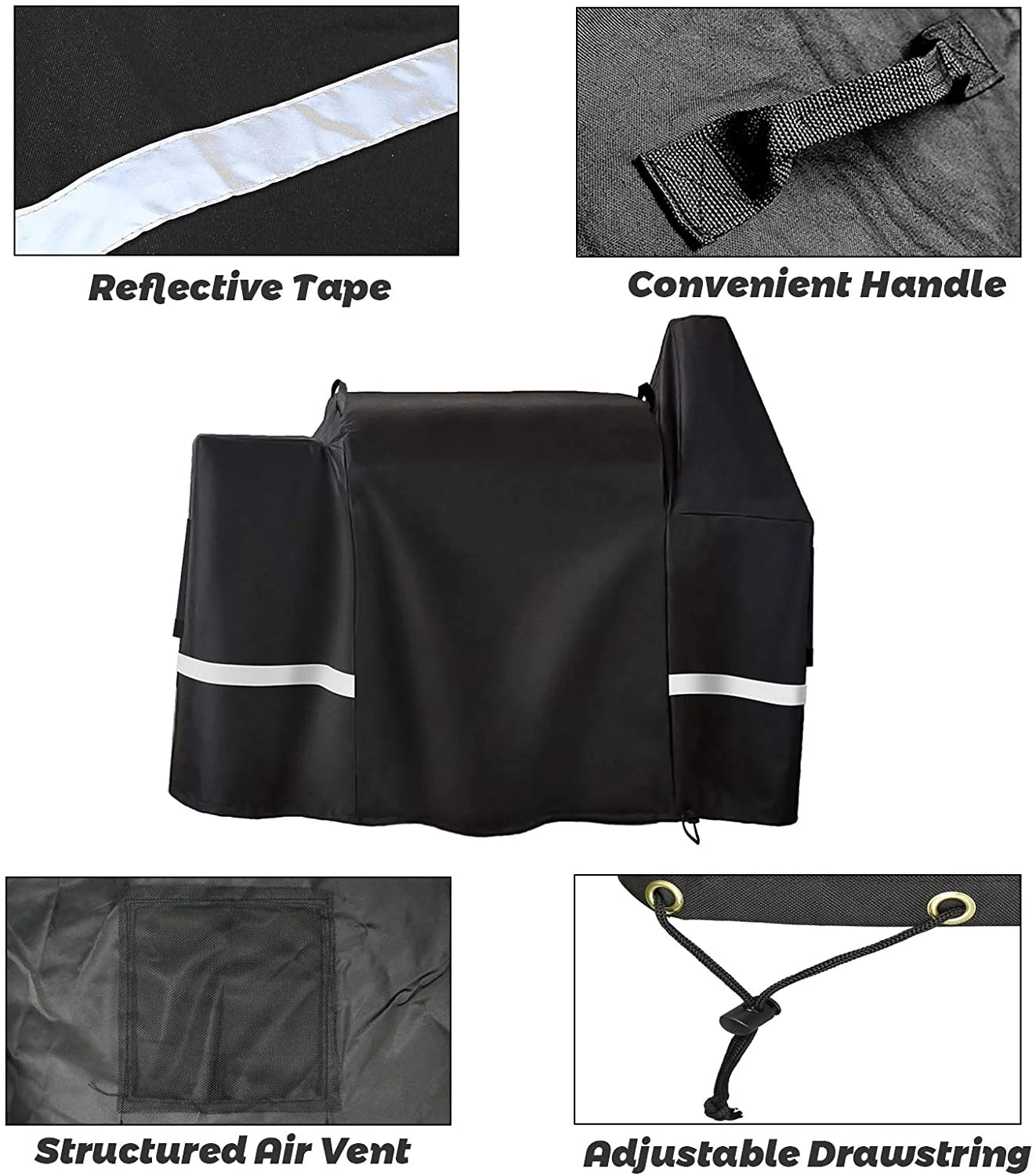 Grill Cover for Flat Top Grill and 4-Burner Griddle BBQ Cover X946872