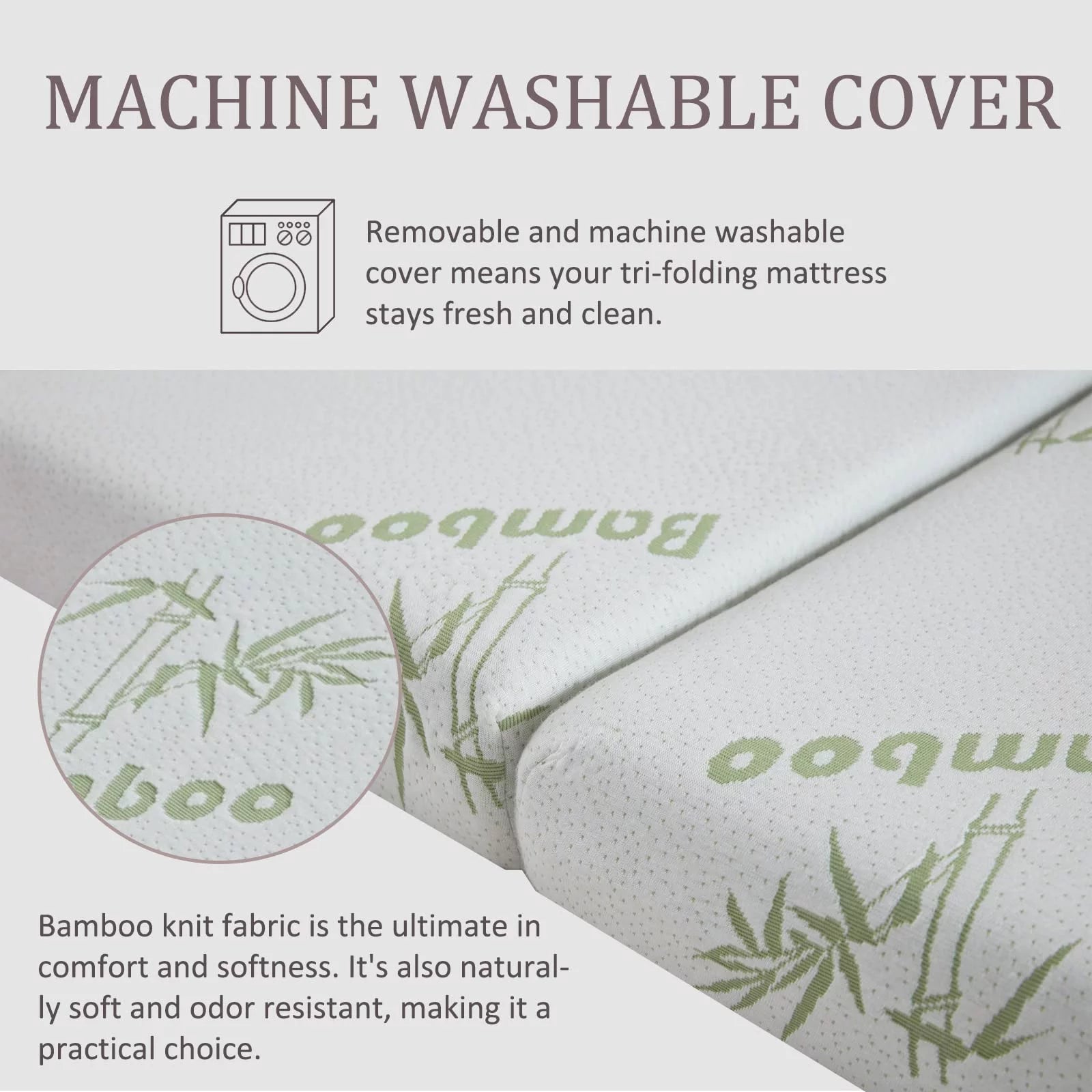 4 Inch Memory Foam Folding Mattress with Storage Bag, Twin R600226
