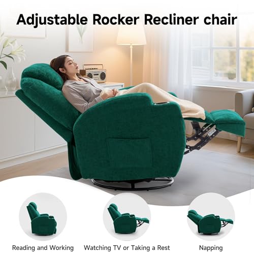 Rocking Recliner Chair with Massage and Heat E368