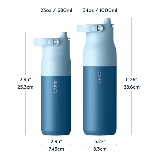 Insulated Stainless Steel Water Bottle 34oz with Silicone Handle L348874