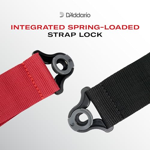 Auto Lock Guitar Strap - 2.5" Width - Brown B812
