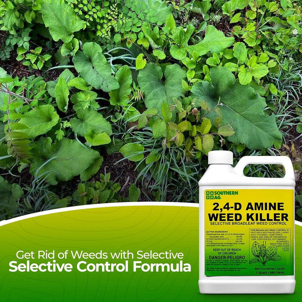 Heavy Duty Weed Killer for Lawns, Concentrated Liquid, 1 Qt 2-Pack E917840