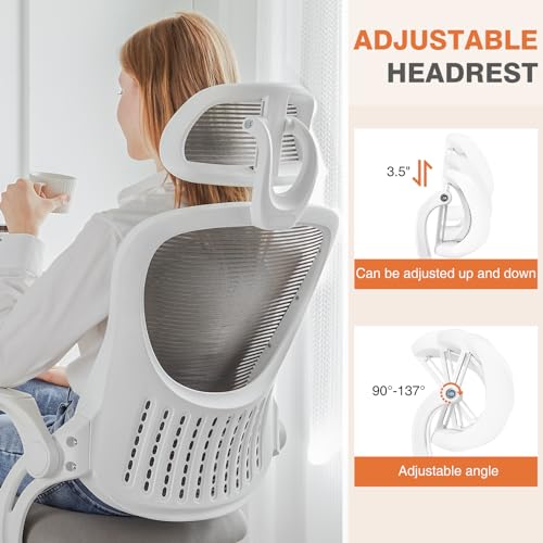 Ergonomic High-Back Mesh Office Chair with Wheels, Pink X2221