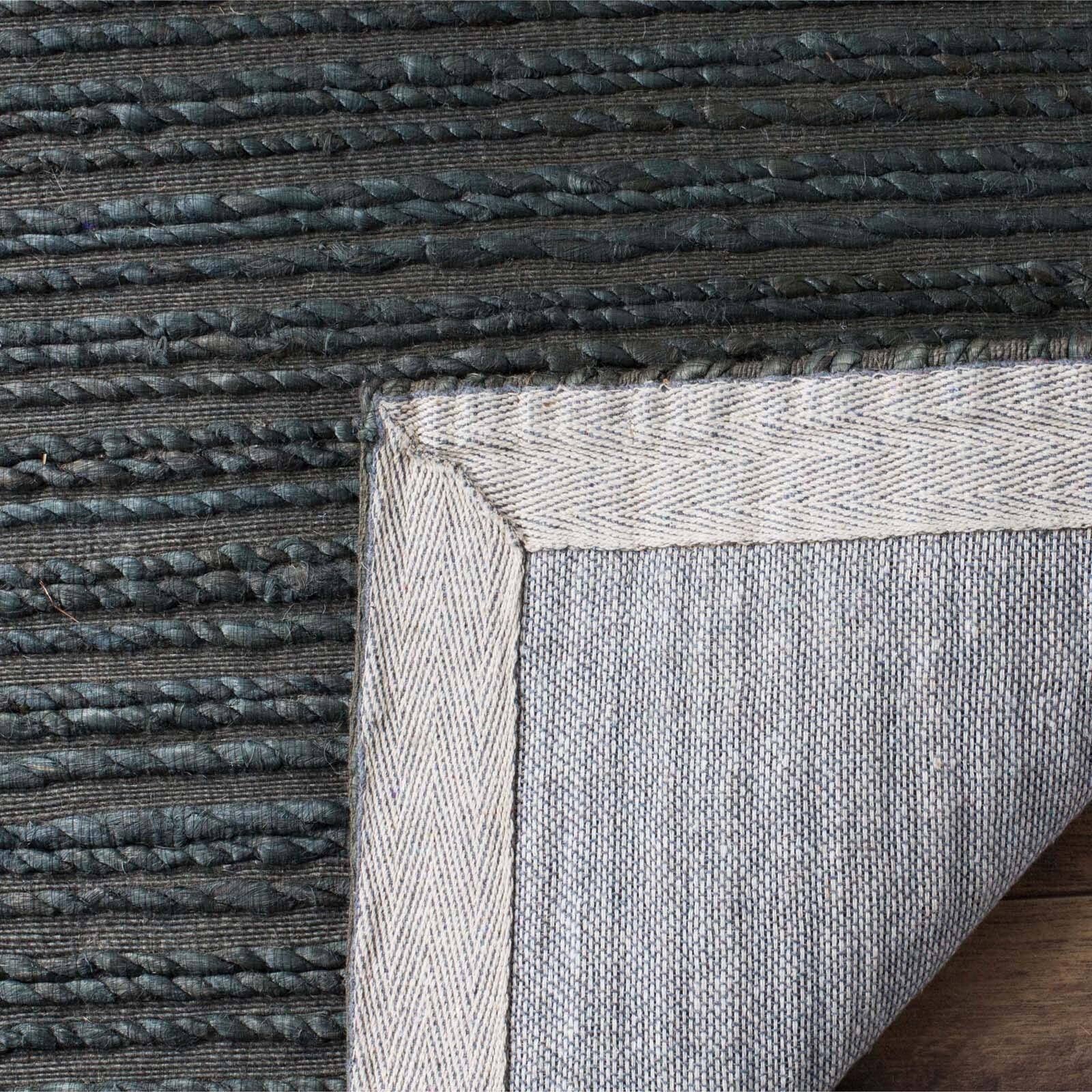 Striped Area Rug 4' x 6' Dark Green H736451