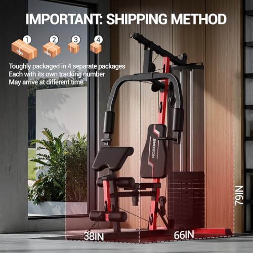 All-in-One Home Gym with 160LB Weight Stack E29546