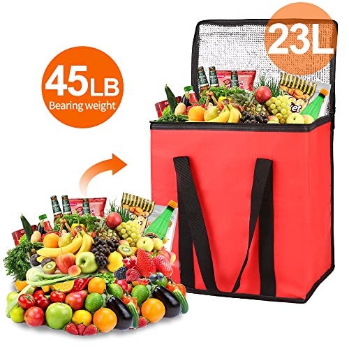Insulated Food Delivery Bag Hot Cold Meal Carrier Cooler Tote K646948