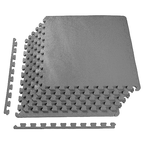 Puzzle Exercise Mat with EVA Foam Interlocking Tiles for MMA, Gymnastics and Home Gym N211438